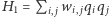 H1 = Pi, jwi, jqiq j 