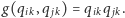 |g(qik,qj k) = qikq jk. 