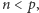 |n < p,