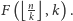  n |F (⌊ k⌋,k) .