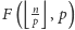  n F (⌊p⌋,p) 