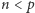n < p
