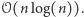 𝒪(n log(n)). 