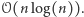 |𝒪(n log(n)). 