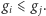 gi ⩽gj .