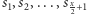 |s1,s2,...,sx2+1 