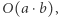 |O(a , ⋅b) 