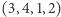 (3,4,1,2) 