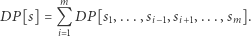 m P[s]=QDP[s1,...,si−1,si+1,...,sm]. D i1 
