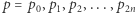 |p = p0,p1,p2,...,p2n 