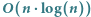 |O n log n 