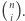  n |(i).
