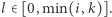 l∈ [0,min(i,k)].