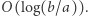 O(log(b/a)).