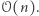𝒪(n).