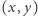 (x,y) 
