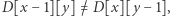 [x−1][y]/=D[x][y−1], |D 