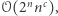 |𝒪(2nnc),