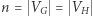 |n = VG = VH 