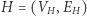 =(VH,EH) H 