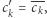  -- |c′k = ck,