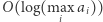 O(log(max 