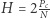|H = 2PNc 