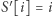 S ′[i] = i