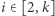 | i ∈[2,k] 