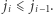 | ji ⩽ ji−1.