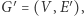 ′=(V,E′), G 