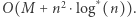 2∗ +n⋅log(n))O(M . 