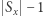  Sx − 1 