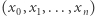(x0,x1,...,xn) 