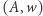 ,w) (A 