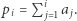 |p = Pi a . i j 1 j