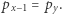 |px−1 = py.