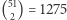|(51) = 1275 2 