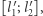  [l′;l′], 1 2 