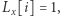 |L [i] = 1, x 