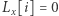 L [i] = 0 x 