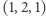 (1,2,1) 
