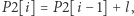 P2[i] = P 2[i− 1] +l,