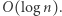 |O(log n). 