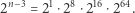  n− 3 1 8 16 64 2 = 2 ⋅2 ⋅2 ⋅2 . 