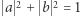  a 2 + b 2 = 1 