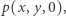 p(x, y,0),