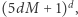 d | +1), (5dM 