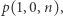 |p(1,0,n),