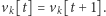 vk[t] = vk[t+ 1].